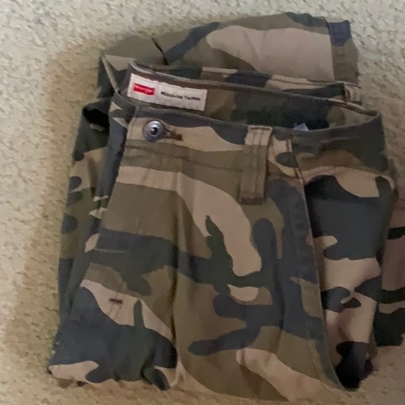 wrangler camo regular taper cargo pants - Picture 2 of 4
